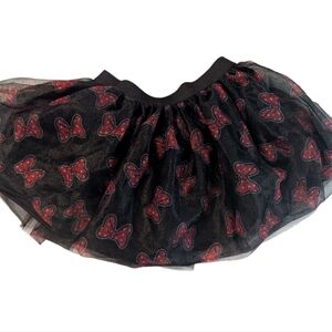 Kids Disney Junior Black Minnie Mouse Tulle Skirt Tutu, Size 5T